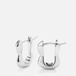 Jewellery|Marant Etoile Jenny Bird Squiggle Silver-Plated Huggie Earrings