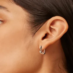Jewellery|Marant Etoile Jenny Bird Squiggle Silver-Plated Huggie Earrings