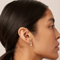 Jewellery|Marant Etoile Jenny Bird Squiggle Silver-Plated Huggie Earrings
