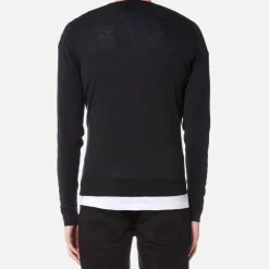 Knitwear|Dr. Martens John Smedley Men's Blenheim V-Neck Jumper - Silver
