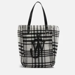 Bags|Holiday Bags|Dr. Martens JW Anderson Checked Fleece Tote Bag