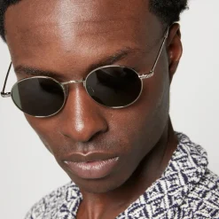Sunglasses|Sunglasses|KAMO Icon Metal Round-Frame Sunglasses