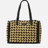 Bags|Holiday Bags|Kate Spade New York High Tide Striped Crochet Raffia Medium Tote Bag
