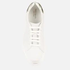 Trainers|Dr. Martens Kate Spade New York Women's Lift Leather Cupsole Trainers - Optic White/Pale Gold - UK 3