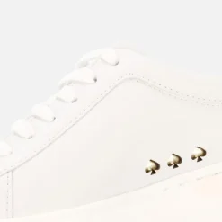 Trainers|Dr. Martens Kate Spade New York Women's Lift Leather Cupsole Trainers - Optic White/Pale Gold - UK 3