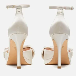Heels|Sandals & Slides|Dr. Martens Kate Spade New York Women's Bridal Bow Satin Heeled Sandals - UK 8