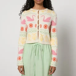 Knitwear|Dr. Martens Kitri Carmel Fairisle Intarsia-Knit Cotton-Blend Cardigan - XS