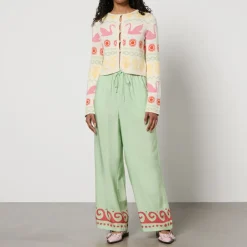 Knitwear|Dr. Martens Kitri Carmel Fairisle Intarsia-Knit Cotton-Blend Cardigan - XS