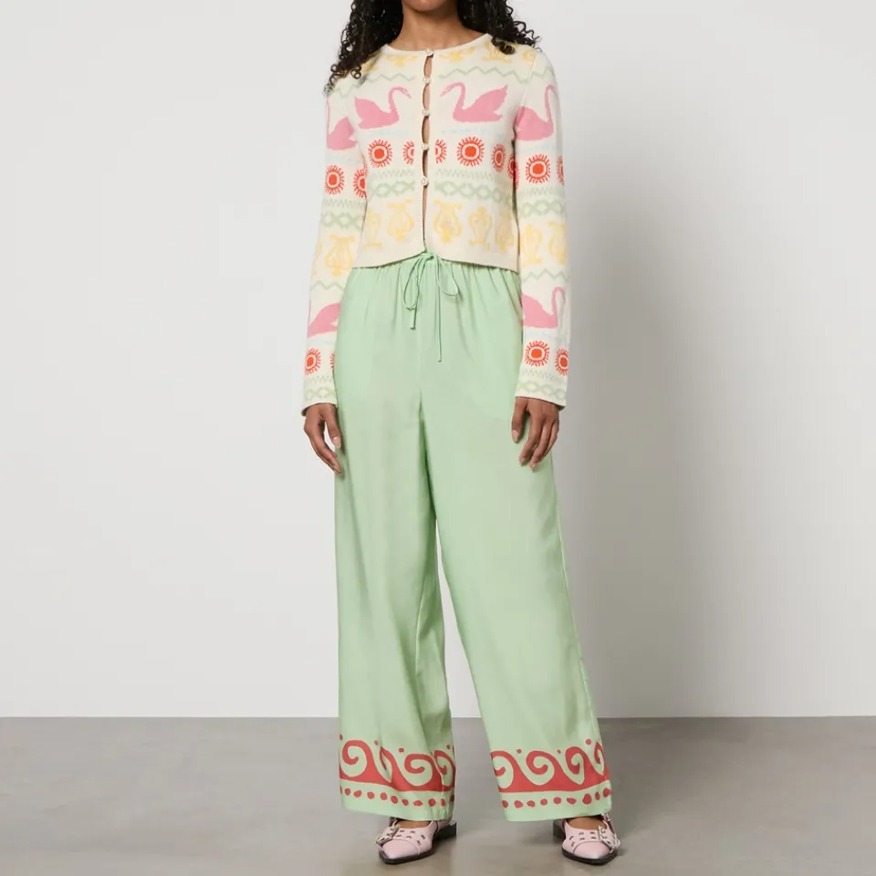 Knitwear|Dr. Martens Kitri Carmel Fairisle Intarsia-Knit Cotton-Blend Cardigan - XS