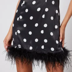 Dresses|Dresses|Barbour International Kitri Edina Polka-Dot Satin Mini Dress - UK 8
