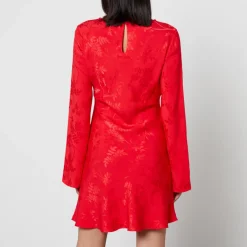 Dresses|Dresses|Cras Kitri Faye Floral-Jacquard Mini Dress - UK 10
