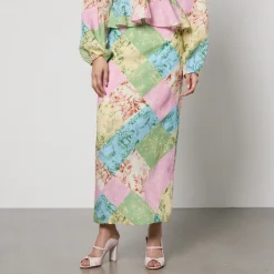 Skirts|Skirts|Axel Arigato Kitri Laurel Toile De Jouy Lyocell-Blend Skirt - UK 10