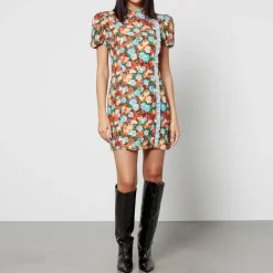 Dresses|Dresses|Kitri Philippa Floral-Print Crepe Mini Dress - UK 6