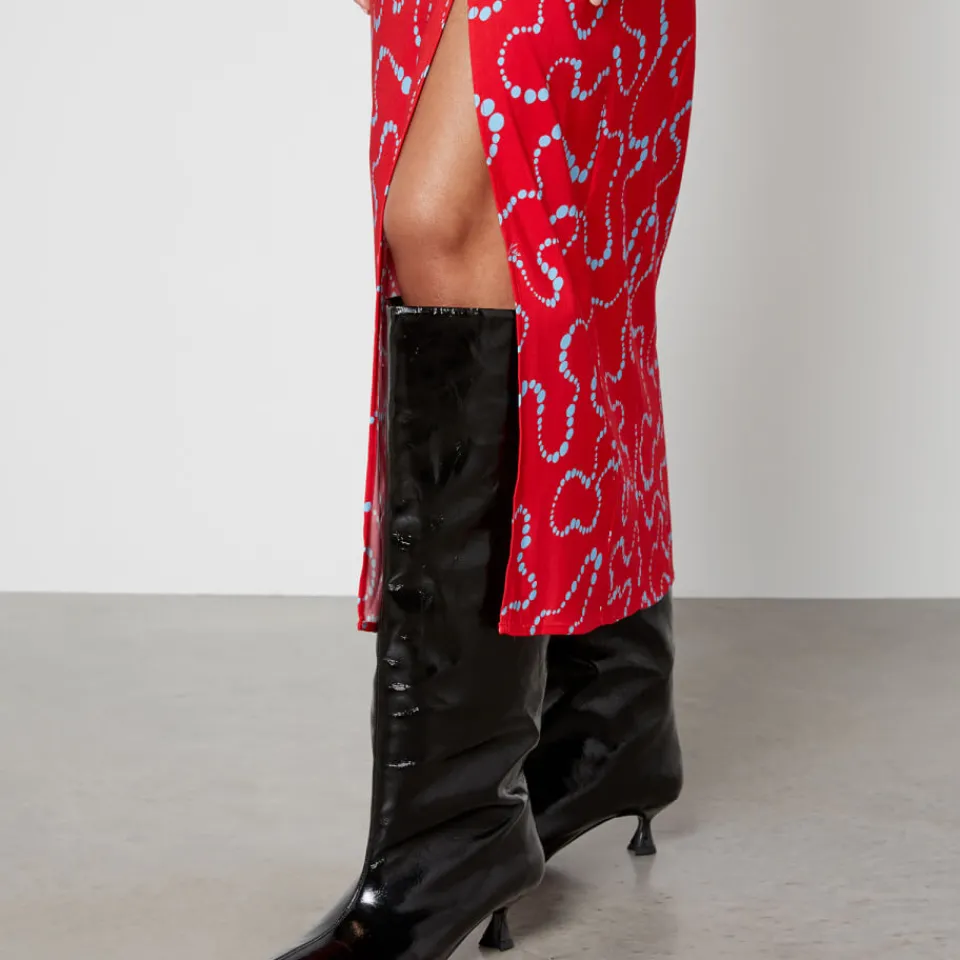 Dresses|Dresses|Axel Arigato Kitri Rhonda Trail Printed Crepe Midi Dress - UK 6