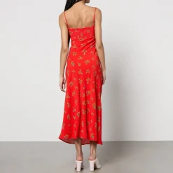 Dresses|Dresses|Kitri Velma Floral-Print Lenzing™ EcoVero™ Viscose-Blend Midi Dress - UK 14