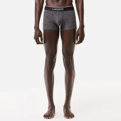 Underwear|Lacoste 3 Pack Cotton Logo Boxer Trunks - XXL