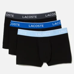 Underwear|Polo Ralph Lauren Lacoste 3 Pack Cotton-Blend Boxer Trunks - S
