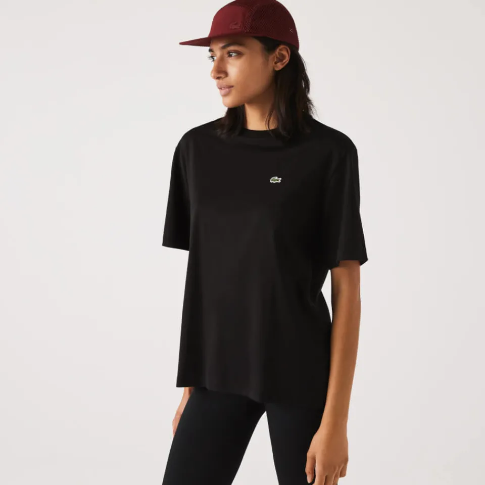 Loungewear|T-Shirts And Tops|Lacoste Crew Neck Premium Cotton T-Shirt - EU 40/UK 12