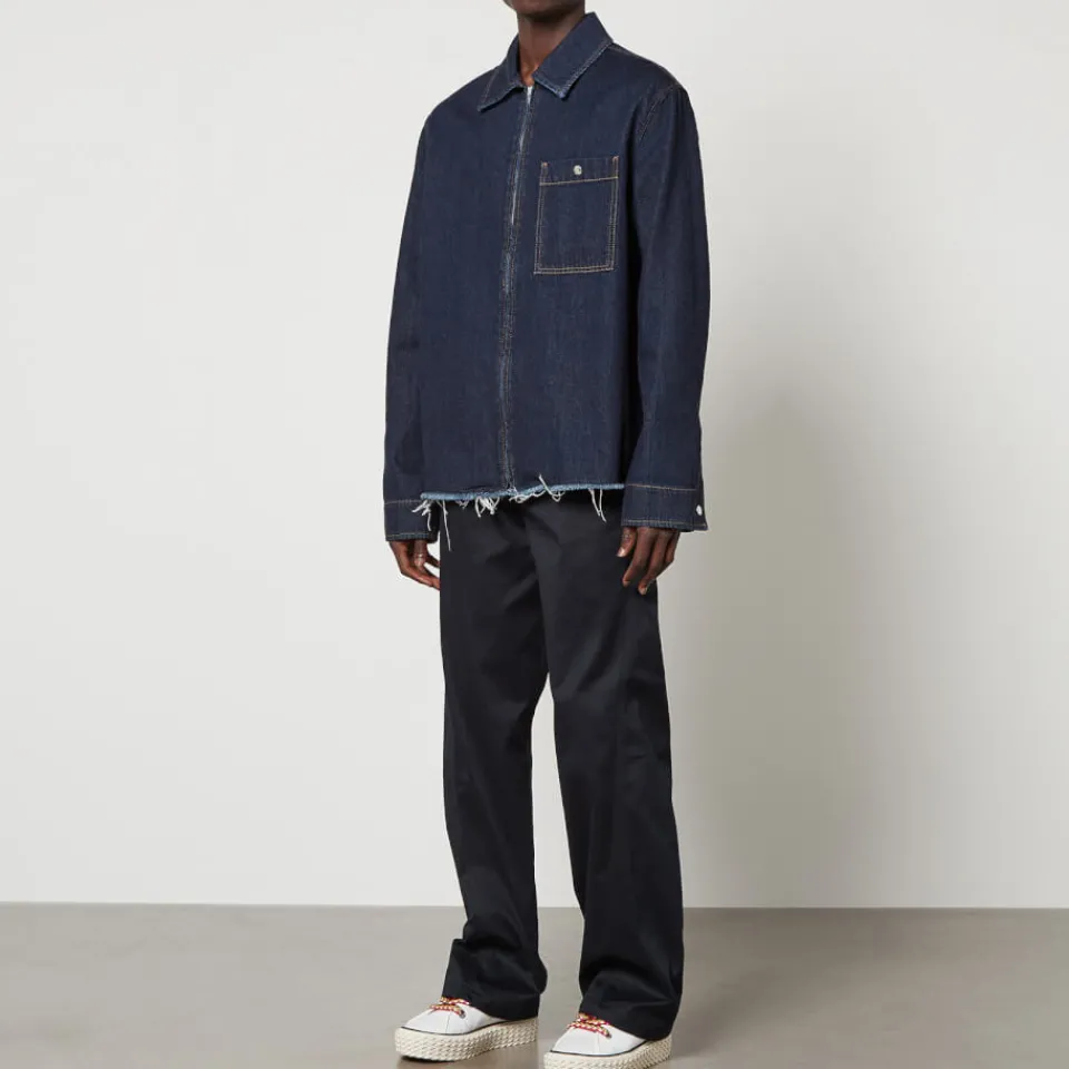 Shirts|Shirts|Dr. Martens Lanvin Zipped Cotton Denim Shirt - IT 50/L