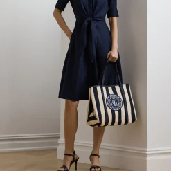 Holiday Bags|Bags|Dr. Martens Lauren Ralph Lauren Emerie Herringbone Cotton Twill Extra Large Tote Bag