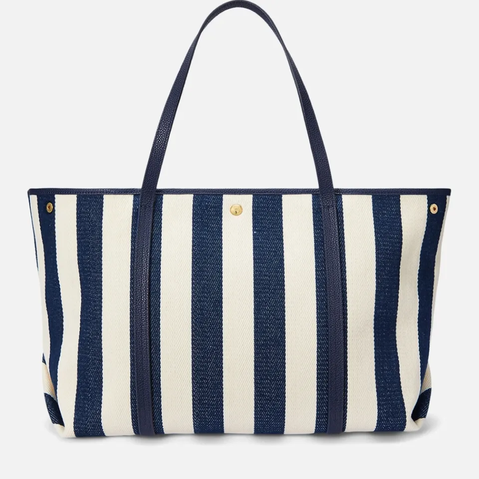 Holiday Bags|Bags|Dr. Martens Lauren Ralph Lauren Emerie Herringbone Cotton Twill Extra Large Tote Bag
