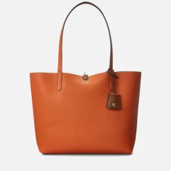 Holiday Bags|Bags|Coach Lauren Ralph Lauren Pebble-Grain Faux Leather Reversible Tote Bag