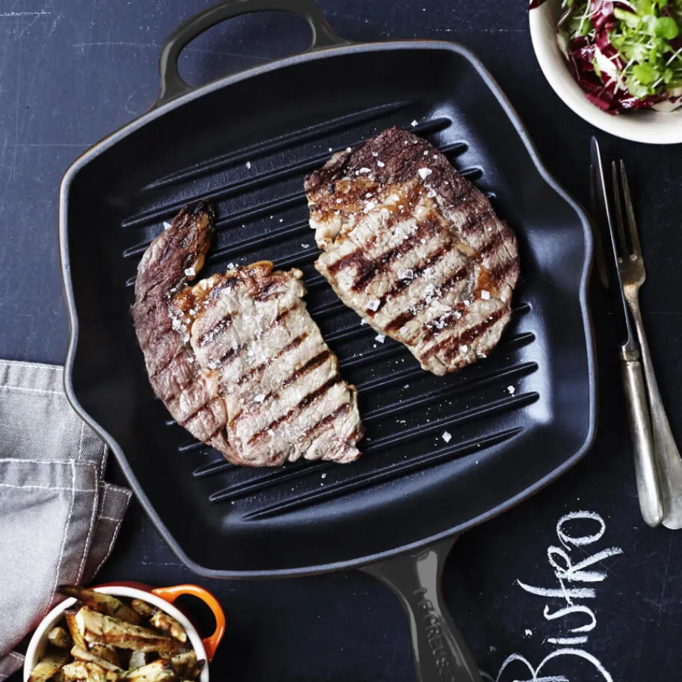 Kitchen|Dr. Martens Le Creuset Signature Cast Iron Square Grillet - 26cm - Teal