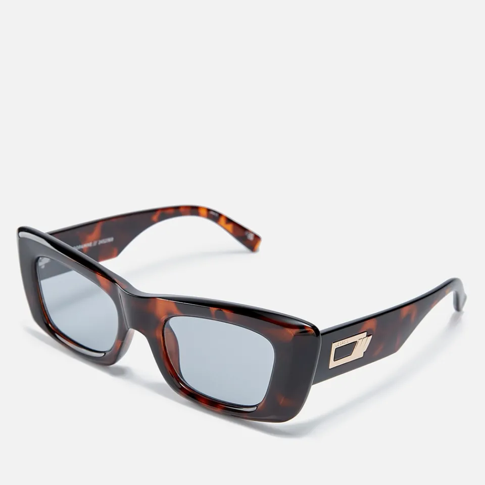 Sunglasses|Sunglasses|Le Specs Dopamine Acetate Rectangular-Frame Sunglasses
