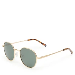 Sunglasses|Sunglasses|Anine Bing Le Specs Odyssey Gold-Tone Round-Frame Sunglasses