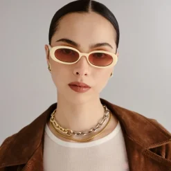 Sunglasses|Sunglasses|Astrid & Miyu Le Specs Outta Love Polycarbonate Oval Sunglasses