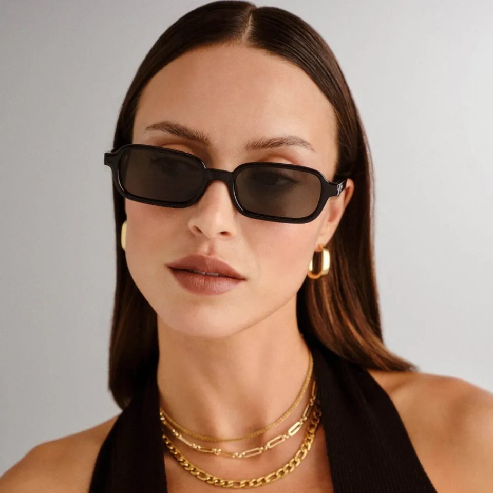 Sunglasses|Sunglasses|Dr. Martens Le Specs Pilferer Polycarbonate Rectangle-Frame Sunglasses