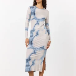 Dresses|Dresses|Ganni Leveté Room Indigo Stretch-Lyocell Dress - L/40