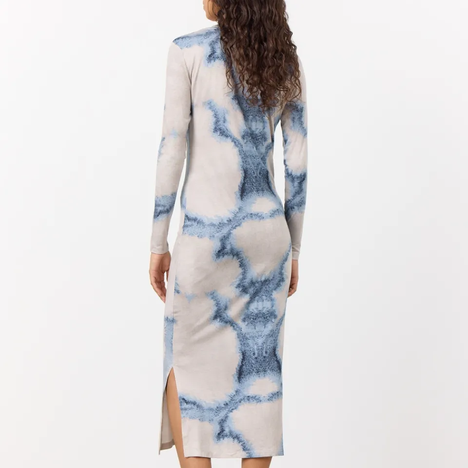 Dresses|Dresses|Ganni Leveté Room Indigo Stretch-Lyocell Dress - L/40
