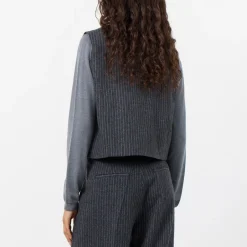 Jackets|Coats|Samsøe Samsøe Leveté Room Iris Twill Waistcoat - M/38