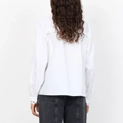 T-Shirts And Tops|Shirts And Blouses|Seventy + Mochi Leveté Room Isla Cotton-Blend Poplin Shirt - XS/ 34
