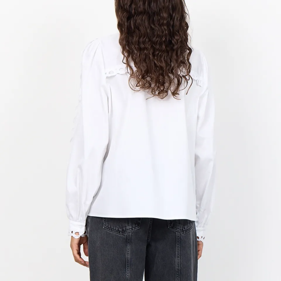 T-Shirts And Tops|Shirts And Blouses|Seventy + Mochi Leveté Room Isla Cotton-Blend Poplin Shirt - XS/ 34