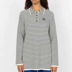 T-Shirts And Tops|Leveté Room Kirstyn Striped ECOVERO™ Viscose-Blend Top - S