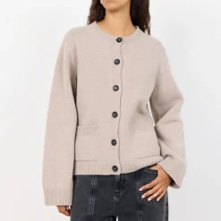 Knitwear|Leveté Room Pearl Merino Wool-Blend Knit Cardigan - XS/ 34