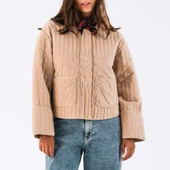 Jackets|Coats|RAINS Lollys Laundry Ananda Quilted Cotton-Velour Jacket - XS