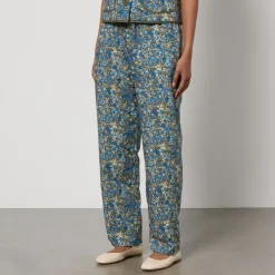 Trousers|Marant Etoile Lollys Laundry Bill Floral-Print Cotton Trousers - XS