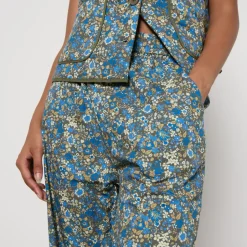 Trousers|Marant Etoile Lollys Laundry Bill Floral-Print Cotton Trousers - XS
