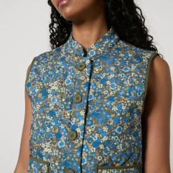 Jackets|Coats|Marant Etoile Lollys Laundry Cairo Floral-Print Quilted Cotton Vest - L
