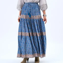 Skirts|Skirts|Dr. Martens Lollys Laundry Diamond Crepe de Chine Maxi Skirt - S