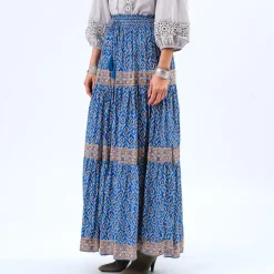Skirts|Skirts|Dr. Martens Lollys Laundry Diamond Crepe de Chine Maxi Skirt - S