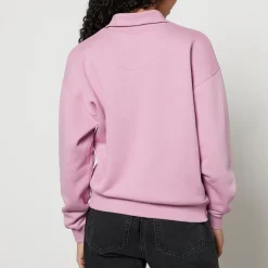 Loungewear|Sweatshirts|Maison Kitsuné Baby Fox Patch Cotton-Jersey Half-Zip Sweatshirt - XS
