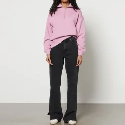 Loungewear|Sweatshirts|Maison Kitsuné Baby Fox Patch Cotton-Jersey Half-Zip Sweatshirt - XS