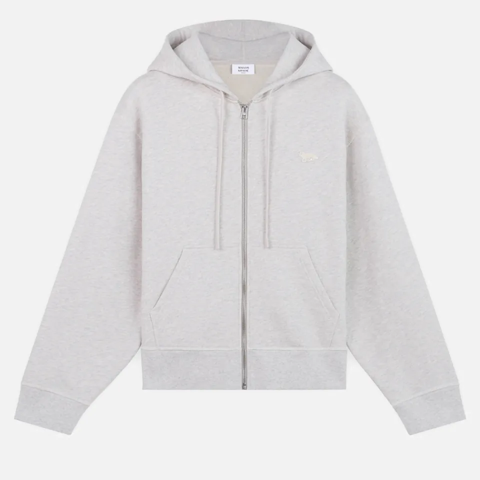 Loungewear|Sweatshirts|BY FAR Maison Kitsuné Baby Fox Patch Cotton-Jersey Hoodie - XS