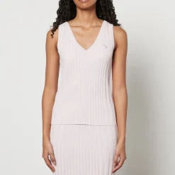 Co-Ord Sets|T-Shirts And Tops|Maison Kitsuné Baby Fox Patch Cotton Blend Ribbed Tank Top - S