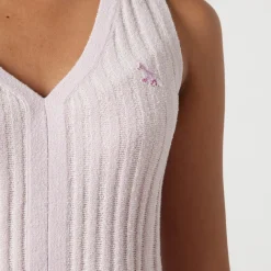 Co-Ord Sets|T-Shirts And Tops|Maison Kitsuné Baby Fox Patch Cotton Blend Ribbed Tank Top - S