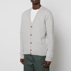 Cardigans|Knitwear|Dr. Martens Maison Kitsuné Baby Fox Patch Wool Cardigan - S